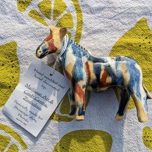 Hand moulded & Decorated Zebra/Horse Mzilikazi Art & Craft Centre, Zimbabwe